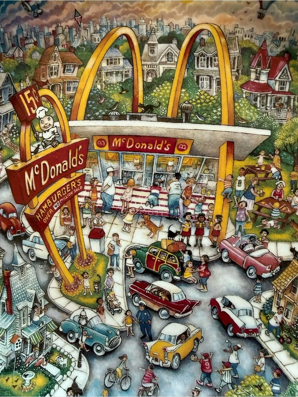 McDonald's Golden Moments Limited Edition Plate